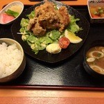 ぐらん炭 別館 - 或る日の唐揚げランチ（他ドリンク付）600円