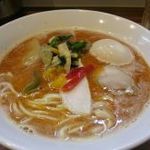 五ノ神水産 - 味玉ラーメン焼き鮭搾り880円