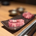 すすきの焼肉きらく - 和牛ハラミと和牛サガリ