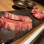 すすきの焼肉きらく - 和牛ハラミと和牛サガリ