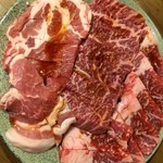 焼肉牛鉄 ふく家 - 上カルビ・はらみ・豚肩ロース