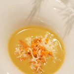 レストラン バカール - かにみそのバーニャソース。