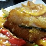 めだかタンタン - 2015.2.20 広東風酢豚。豚バラアップ。