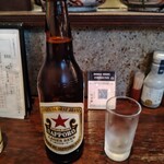 ごはんとお酒　なが坂 - やはりサワーよりビールなので、赤星大瓶。