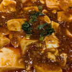 創作料理 YAESU BISTRO - 四川麻婆豆腐（赤）；花椒の痺れも効いている