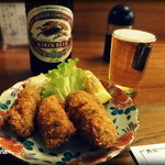 酒房 武蔵 - カキフライ500円。オススメはしません。笑