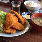 アジフライ定食