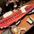 備長炭火焼 じげ - 料理写真:マグロの中落ち　貝殻で掬って食べます　裏面は寿司&炭火焼で頂きました