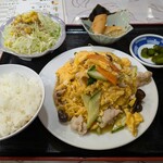 吉祥川府 - 豚肉と玉子ときくらげ炒め（木須肉）定食