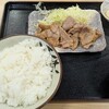 あおき食堂 - 生姜焼き定食