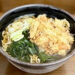 味の里 - かき揚げそば(550円)