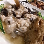 鴻運 - イシモチとキクラゲ蒸し物　斜めに