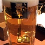 とりあえず吾平 - H27年2月　とりあえず生ビール(笑)中ジョッキ480円