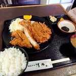 とんかつ清竹 - 特ロースカツ定食 1,300円(税込)