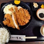 とんかつ清竹 - 特ロースカツ定食 1,300円(税込)