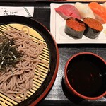 花ぶさ - すし・そばセット¥2,200-