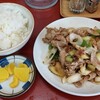 天神亭 - ネギ肉炒め定食