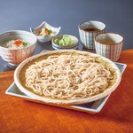 更科そばとしらすといくらミニ丼セット