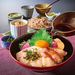 宇和島風鯛めしと麵　お得な茶碗蒸し付