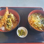 深大寺門前そば本舗 - 料理写真:天丼そばセット