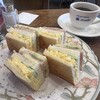 コーヒーハウス マキ - ハムとタマゴのホットサンド