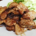 味よし食堂 - 「ばら肉焼き」。濃いめの味付けでご飯が進みます。