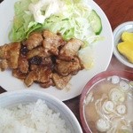 味よし食堂 - 人気の「ばら肉焼き定食」