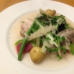 Bistro vin cinq - シュークルート 京菜、新ジャガ、蕪etc