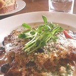 柊山ガーデン - Ｏランチのダブルソースのラザニア（2015/02/21）