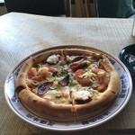 珈琲神社 カフェGのおまかせピッツア。
          税込1200円。