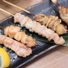 海鮮ダイニング まぐろや はなの夢 - 串焼き盛合せ5本。塩。