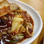 喰道楽 - イカ炒めのアップ。これもこってり
