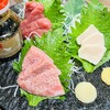 魚馬る - 馬刺三点盛り