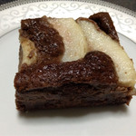 バックシュトゥーベ - 洋梨のチョコプディングタルト(四角形バージョン)(^^)