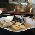 あざみ野うかい亭 - ムール貝と小ハマグリのパスタ