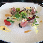 あざみ野うかい亭 - 寒ブリの前菜