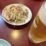 中国四川料理 華府 - 料理写真:砂肝のねぎ和え。少し食べた後。