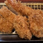 とんかつ濱かつ - 牡蠣ふらいとヒレ御膳