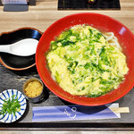 うどん そば処 きのさき - 料理写真:青さのたまごとじうどん