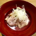 とく山 - ［10回目］オレの蟹コース(要予約)・お通し 鴨しゃぶ