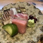 和ごころ - お造り（トロ・タイ・カマス・カンパチ・シマアジ）