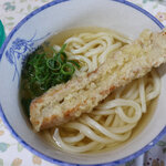 宮川製麺所 - かけ230円＋ちくわ天150円