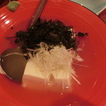 千代の追風 - 磯のり豆腐８５０円