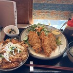 れすとらん12番地 - カツ丼と牡蠣フライ