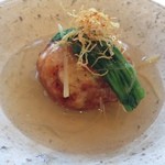 食の円居 なず菜 - 筍と海老の飛龍頭　生姜あんかけ