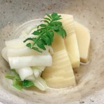 もめん - .....五品目　たけのこ  うるい.....