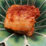 飛驒牛一頭家 馬喰一代 名古屋WEST - キムチ。程よい辛味とサッパリ感が嬉しい