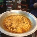 Shibaura Shokuniku - 鍋の〆。辛麺！！