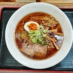 道の駅三本木やまなみ  - 醤油色のスープ。程良い出汁加減。