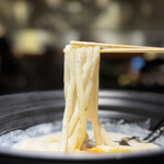 つるとんたん - カルボナーラのおうどん・麺